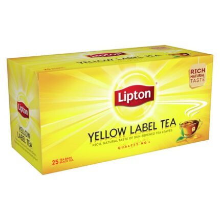 Thé Lipton Yellow Label (25 sachets de thé noir)