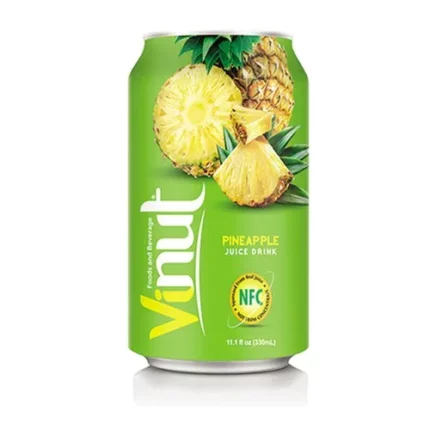 Jus de fruit d'ananas Vinut avec pulpe 330 ML, type d'emballage : canette en aluminium