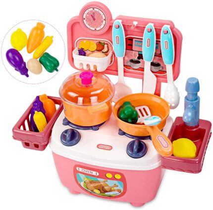 DINETTE SET DREAM KITCHEN CUISINE +ACCESSOIRES FRUITS LEGUMES +3ANS