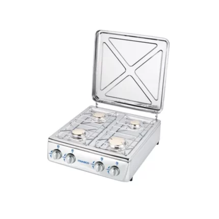 RECHAUD A GAZ NASCO - BASE ALUMINIUM-4 FEUX -A FERMETURE-BRULEUR CUIVRE - NASGS-K4CSS