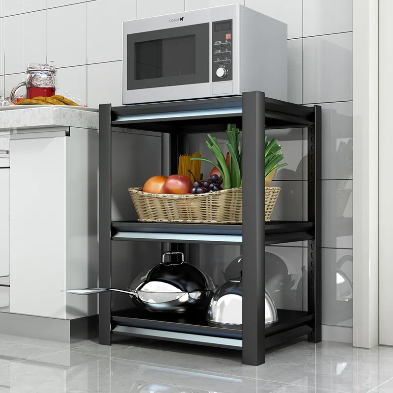 H09ef7f0b4729469cb161286d4acdf97ey.jpg_960x960 Rack de rangement de cuisine en acier de haute qualité à 3 niveaux rack en acier robuste – Image 1