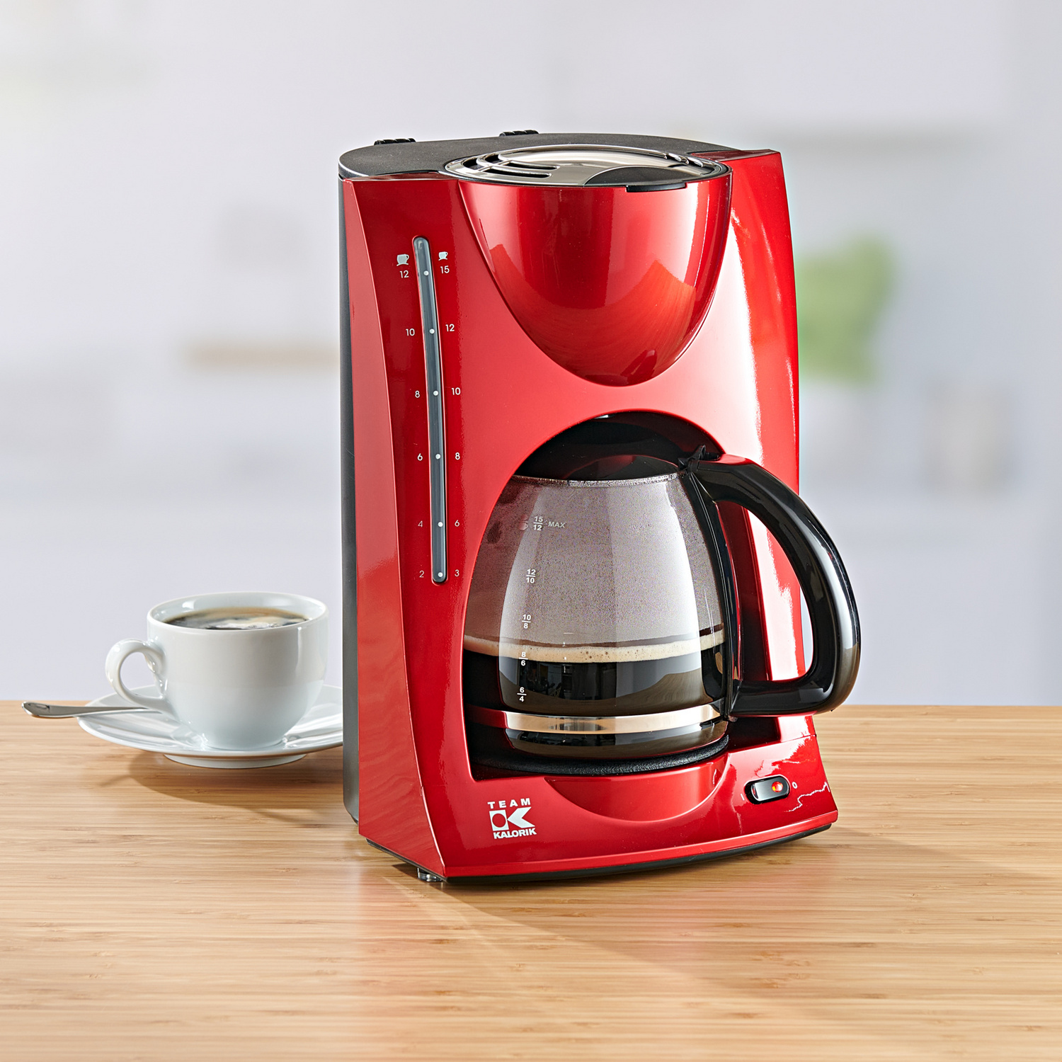 57337-H-00-3P_HAUPTBILD_WS_3P_FR Kalorik Machine à café à filtre TKG KA 1050 R, Metallic-rot*11427 – Image 1