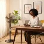 Ventilateur EJEFF Télécommandé Silencieux - 18'' –  70 W - Noir – Image 3