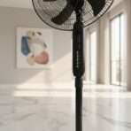 Ventilateur EJEFF Télécommandé Silencieux - 18'' –  70 W - Noir – Image 2