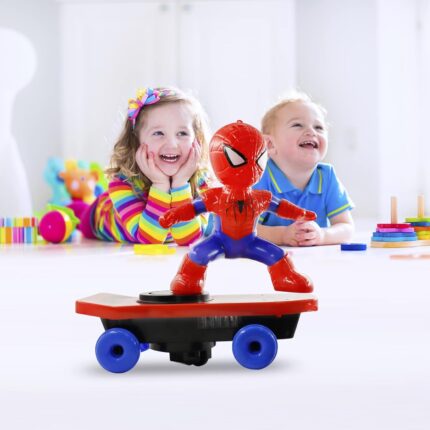 Trottinette SPIDERMAN électrique avec musique et éclairage Stunt pour cadeaux d'enfants