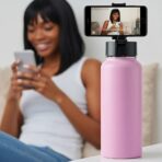 Gourde a selfie 2 en 1 Rose – Image 6