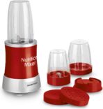 Blender Nutrition Mixer GOURMETmaxx - Kit Complet 9 Pièces Rouge pour Smoothies & Jus