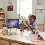 Appareil Photo Numérique pour Enfants 'Aventure Spatiale' - Caméra HD avec Carte 32Go – Image 3