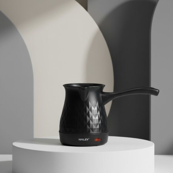 Cafetière Turque Électrique Haley - Design Diamant Noir