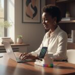 Station de Recharge Sans Fil 3-en-1 avec Lumière d'Ambiance RGB