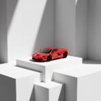 Voiture de Sport Télécommandée Rouge avec Volant - Échelle 1:24 – Image 6