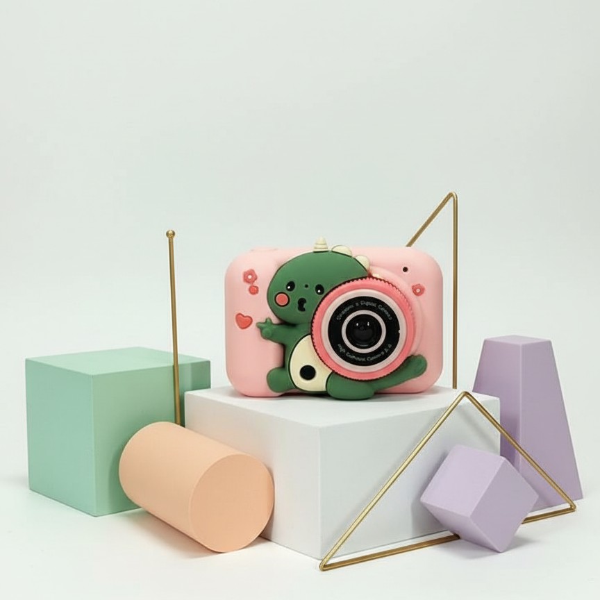 Appareil Photo Numérique pour Enfants - Design Dinosaure Rose – Image 6