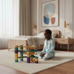 Circuit à Billes en Bois Design - Jeu de Construction Éducatif et Créatif pour Enfant – Image 4