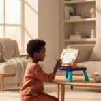 Tableau de Dessin Magnétique et Orgue Électronique 2-en-1 pour Enfants – Image 2