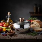 Casserole / Marmite Sonifer 16cm en Inox avec Couvercle en Verre - SF-1143 – Image 4