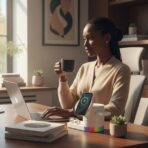 Station de Recharge Sans Fil 3-en-1 avec Lumière d'Ambiance RGB – Image 3