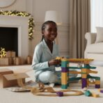 Circuit à Billes en Bois Design - Jeu de Construction Éducatif et Créatif pour Enfant – Image 3