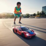 Voiture de Course Télécommandée 'Crazy Racer' - Vitesse et Lumières LED pour Enfants – Image 5