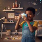 Appareil Photo Numérique pour Enfants 'Aventure Spatiale' - Caméra HD avec Carte 32Go – Image 2
