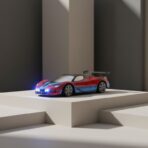 Voiture de Course Télécommandée 'Crazy Racer' - Vitesse et Lumières LED pour Enfants