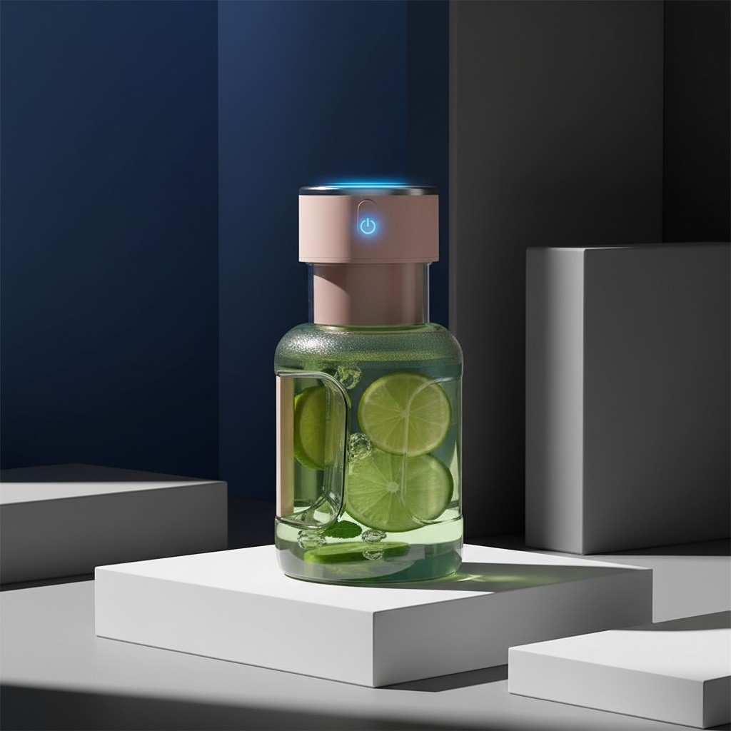 Pureté_des_Formes_1x1 Blender Portable ÉlixirVita | Rechargeable USB pour Smoothies & Jus Frais – Image 1