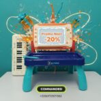 Tableau de Dessin Magnétique et Orgue Électronique 2-en-1 pour Enfants – Image 10