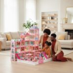 Maison de Poupée 'Château de Princesse' - Grande Villa de Rêve avec Meubles et Accessoires – Image 6