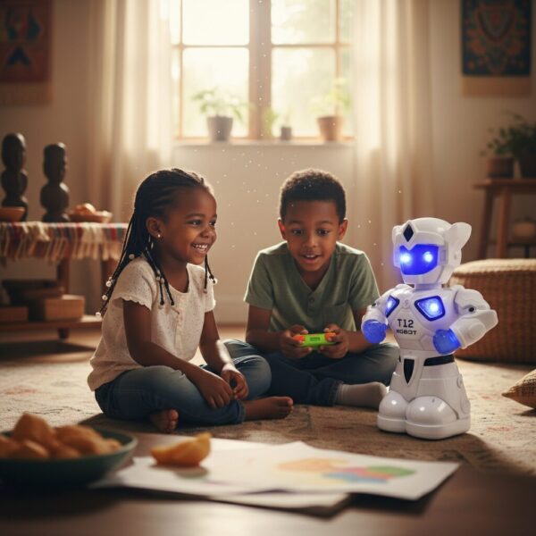 Robot Jouet T12 - Dansant, Musical et Lumineux pour Enfant
