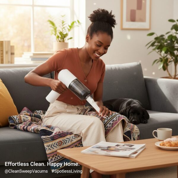 Aspirateur à Main Sans Fil Portable - Rechargeable USB pour Voiture et Maison