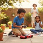 Voiture de Sport Télécommandée Rouge avec Volant - Échelle 1:24 – Image 3