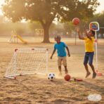 Set de Sport 2-en-1 pour Enfant : But de Foot et Panier de Basket – Image 6