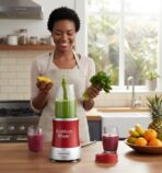 Blender Nutrition Mixer GOURMETmaxx - Kit Complet 9 Pièces Rouge pour Smoothies & Jus – Image 4