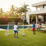 Set de Sport 2-en-1 pour Enfant : But de Foot et Panier de Basket
