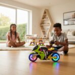 Moto Télécommandée Stunt XBAOTEC 360° avec Lumières LED - Jouet RC pour Enfants – Image 5