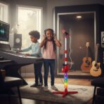 Microphone sur Pied Musical et Lumineux pour Enfant My Music World – Image 5