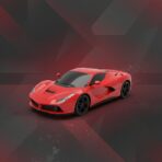 Voiture de Sport Télécommandée Rouge avec Volant - Échelle 1:24