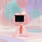 Appareil Photo Numérique KidSnap Cam pour Enfants avec Trépied - Rose – Image 2