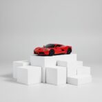 Voiture de Sport Télécommandée Rouge avec Volant - Échelle 1:24 – Image 2