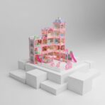 Maison de Poupée 'Château de Princesse' - Grande Villa de Rêve avec Meubles et Accessoires – Image 3