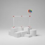 Set de Sport 2-en-1 pour Enfant : But de Foot et Panier de Basket