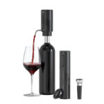 4 en 1 avec tire-bouchon électrique, aérateur et verseur rechargeables, coupe-capsule et bouchon à vide – Image 9