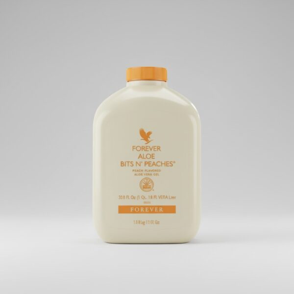 Forever Aloe Bits N' Peaches® | Boisson Bien-être à la Pulpe d'Aloe Vera et Pêche (1 Litre)