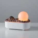 Humidificateur et Diffuseur d'Arômes Crystal 'Volcano' - Lampe d'Ambiance Effet Flamme – Image 5