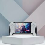 Console de Jeu Portable X18 – Écran Tactile & Manette Ergonomique – Blanc