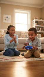 Voiture Robot Transformable WARRIOR - Jouet Électrique 2-en-1 avec Sons et Lumières – Image 3