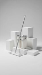 Mop Plat Auto-Essorant 'Scratch' avec Seau à Double Compartiment – Image 6