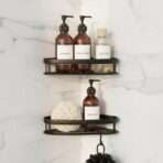 Étagère de Douche d'Angle Multi-niveaux - Organisateur de Salle de Bain Sans Perçage – Image 7