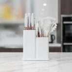 Ensemble d'Ustensiles de Cuisine HEESEM - 13 Pièces avec Bloc de Rangement