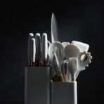 Ensemble d'Ustensiles de Cuisine HEESEM Premium avec Support de Rangement – Image 4