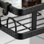 Étagère de Douche d'Angle Multi-niveaux - Organisateur de Salle de Bain Sans Perçage – Image 3